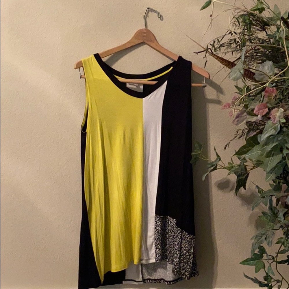 Joan  Vass Scooped Neck Layering Tank